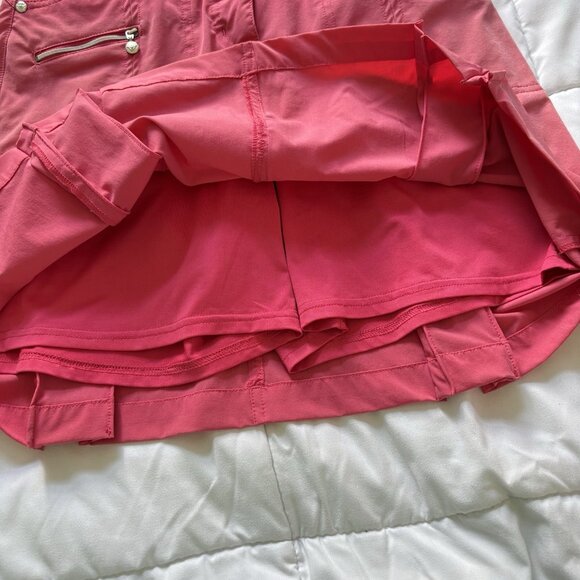 Daily Sports Golf Skort Skirt Pink Womens Size 2 Outdoor Pockets Nylon - Picture 10 of 12